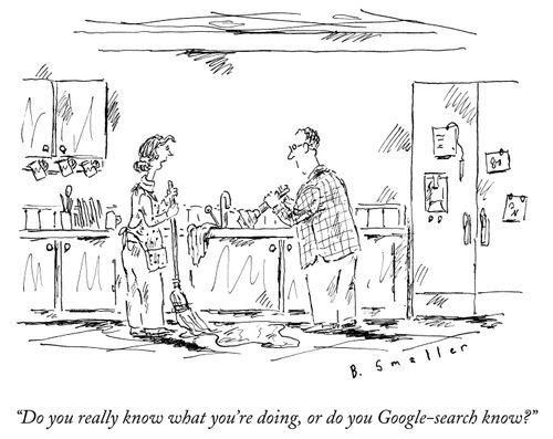 "Do you really know what you're doing, or do you Google-search know?"