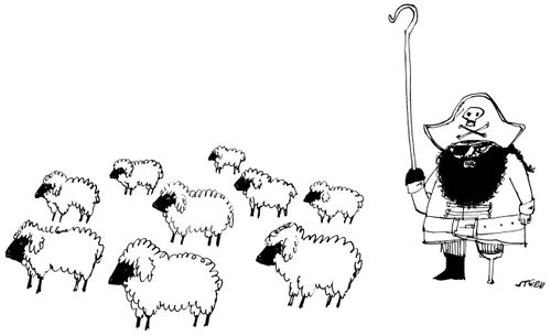 Pirate with a Shepherd's Crook for an Arm