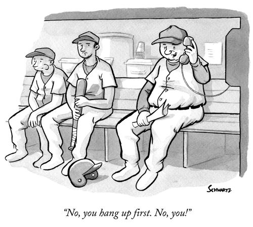 "No, you hang up first. No, you!"