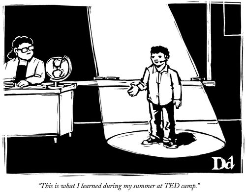 "This is what I learned during my summer at TED camp."