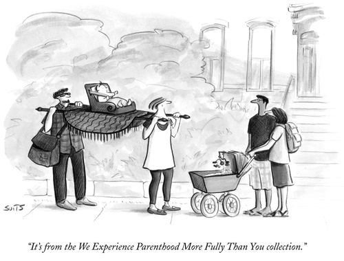 "It's from the We Experience Parenthood More Fully Than You collection."