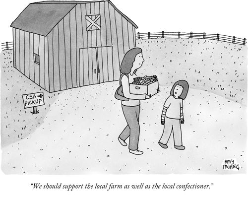 "We should support the local farm as well as the local confectioner."
