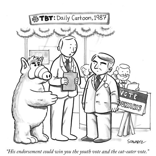"His endorsement could win you the youth vote and the cat-eater vote."