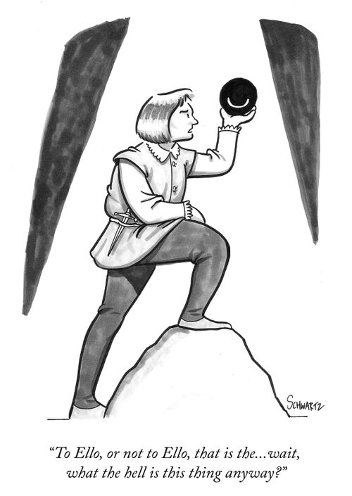 "To Ello, or not to Ello, that is the...wait, what the hell is this thing anyway?"