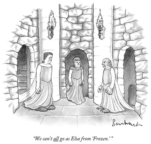"We can't all go as Elsa from 'Frozen.' "