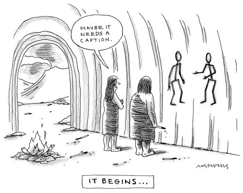 "Maybe it needs a caption."