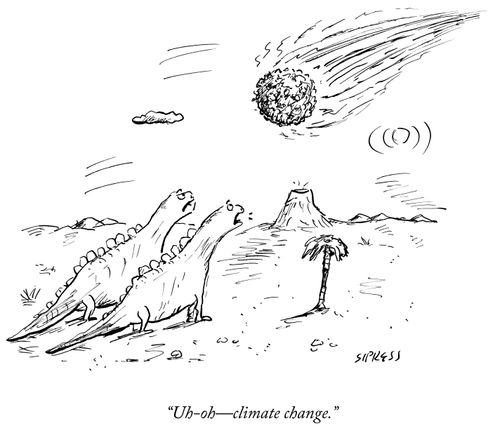 "Uh-oh - climate change."