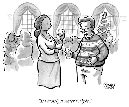 "It's mostly sweater weight."