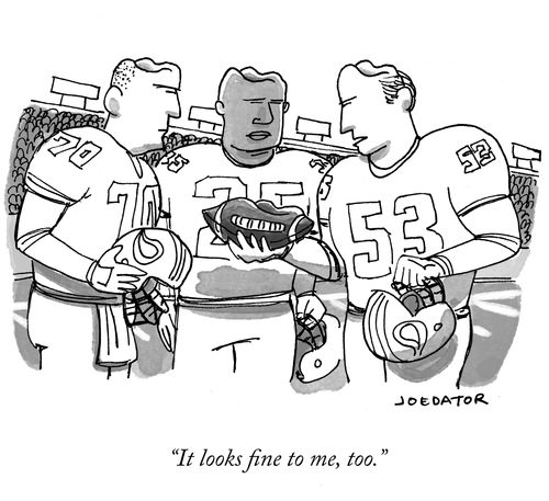 "It looks fine to me, too."