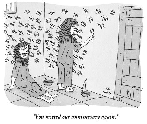 "You missed our anniversary again."