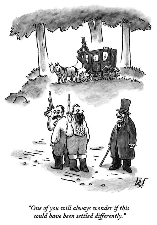 "One of you will always wonder if this could have been settled differently."
