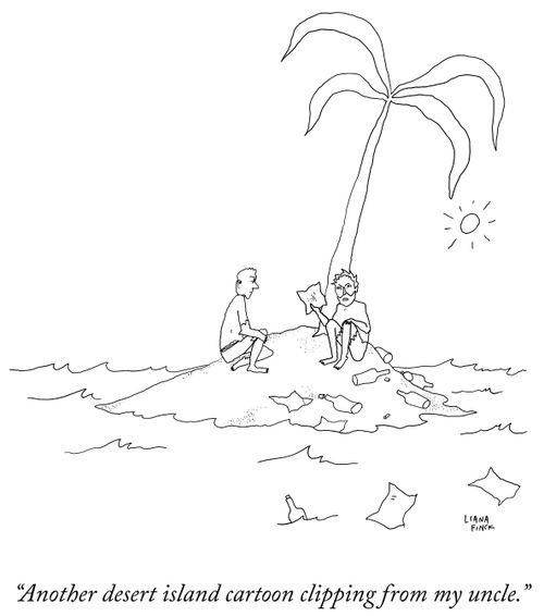 "Another desert island cartoon clipping from my uncle."
