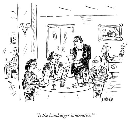 "Is the hamburger innovative?"