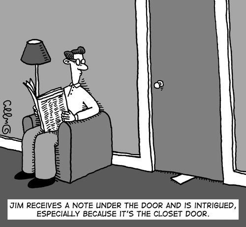 Jim Receives A Note Under The Door And Is Intrigued, Especially Because It's The Closet Door