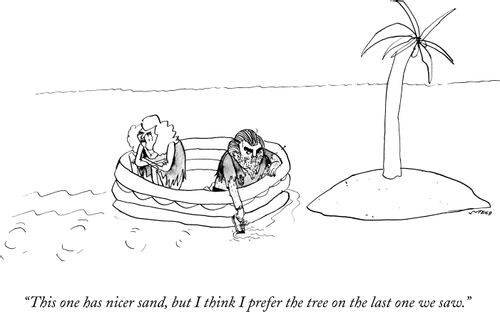 "This one has nicer sand, but I think I prefer the tree on the last one we saw."