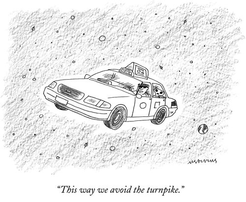 "This way we avoid the turnpike."
