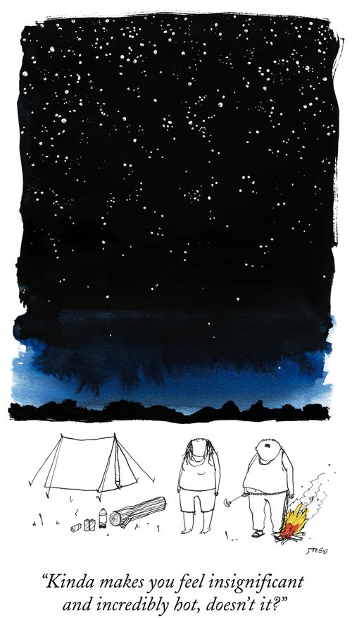 "Kinda makes you feel insignificant and incredibly hot, doesn't it?"