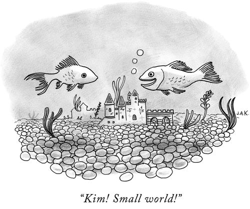 "Kim! Small world!"