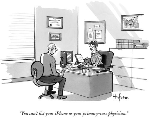 "You can't list your iPhone as your primary-care physician."