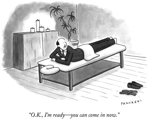 "O.K., I'm ready—you can come in now."