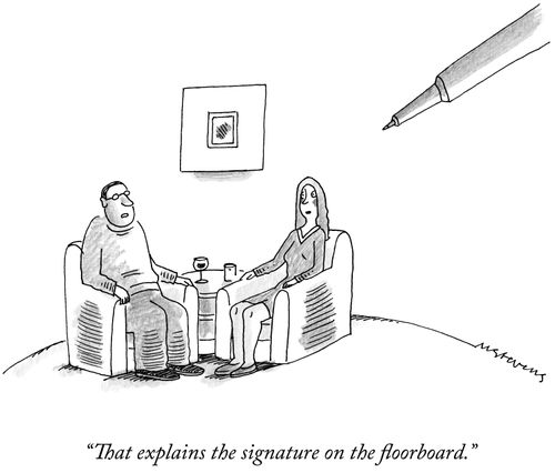 "That explains the signature on the floorboard."