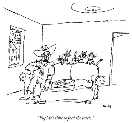 "Yup! Its time to feed the cattle."
