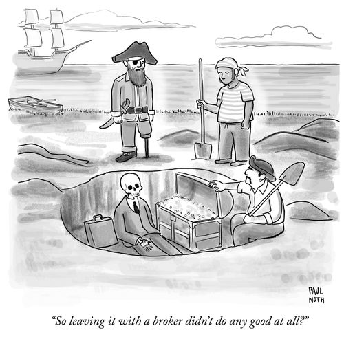"So leaving it with a broker didn't do any good at all?"