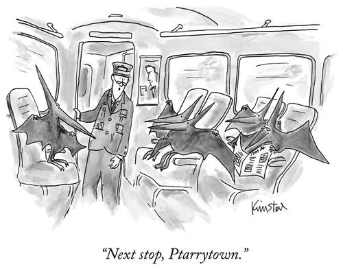 "Next stop, Ptarrytown."