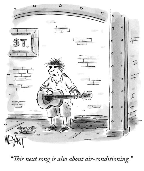 "This next song is also about air-conditioning."