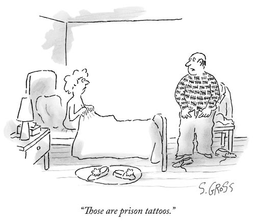 "Those are prison tattoos."