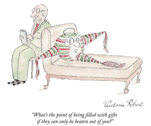 "What's the point of being filled with gifts if they can only be beaten out of you?"