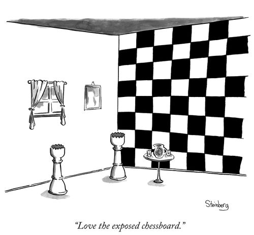 "Love the exposed chessboard."