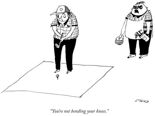"You're Not Bending Your Knees."