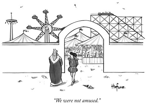"We were not amused."