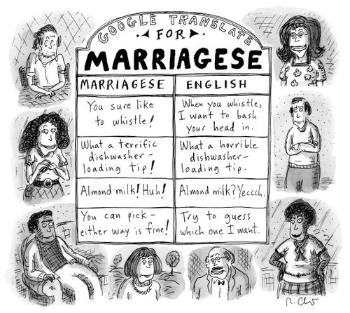 Google Translate for Marriagese