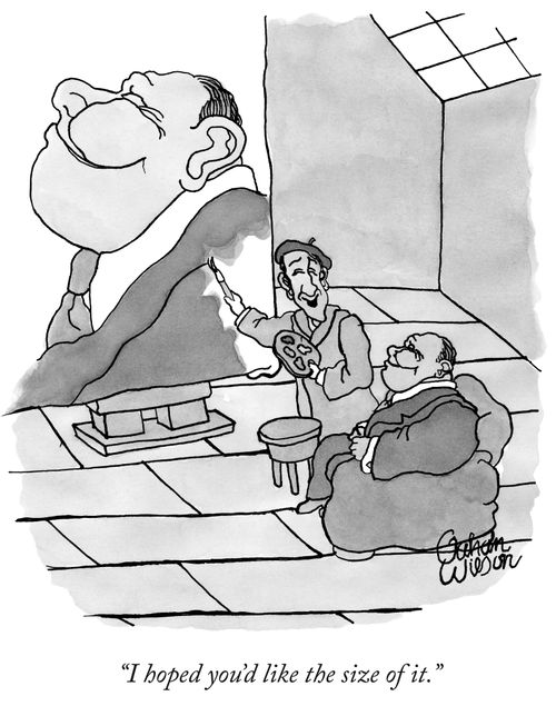 "I hoped you'd like the size of it."
