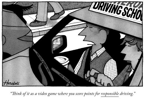 "Think of it as a video game where you score points for responsible driving."