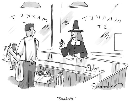 "Shaketh."