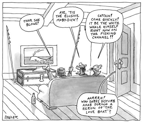 "Aye, 'tis the elusive Moby Dick!"
