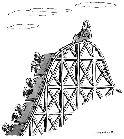Guru on the roller coaster.