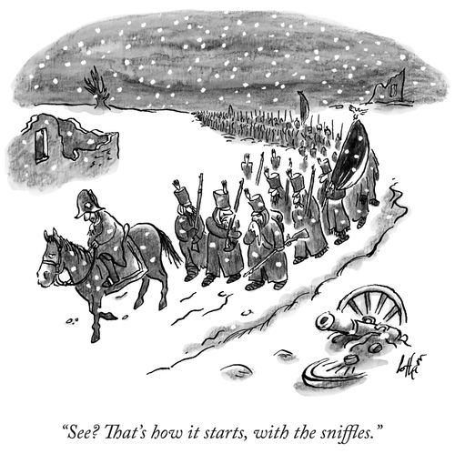 "See? That's how it starts, with the sniffles."