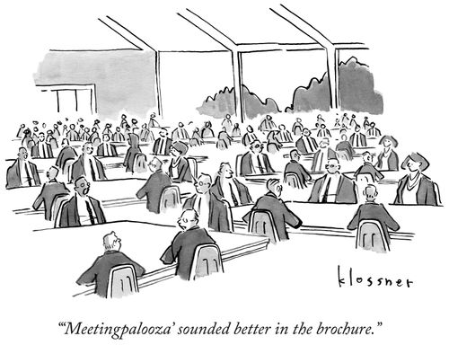 "'Meetingpalooza' sounded better in the brochure."