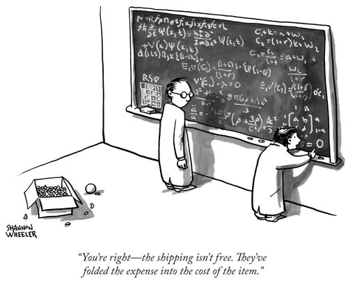 "You're right - the shipping isn't free. They've folded the expense in the cost of the item."