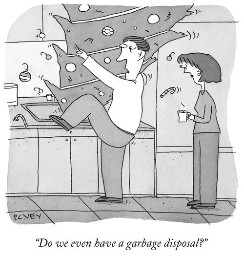 "Do we even have a garbage disposal?"