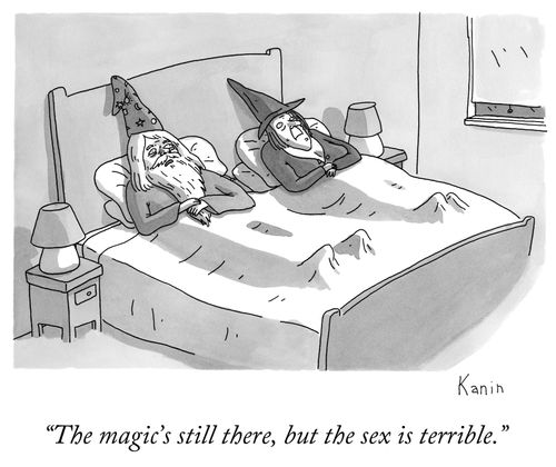 "The magic's still there, but the sex is terrible."