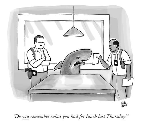 "Do you remember what you had for lunch last Thursday?"