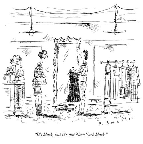 "It's black, but it's not New York black."