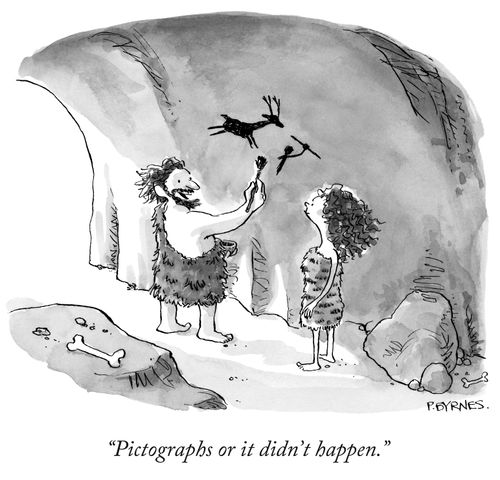 "Pictographs or it didn't happen."