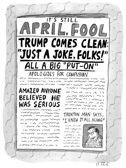 Trump Comes Clean: "Just a Joke, Folks"