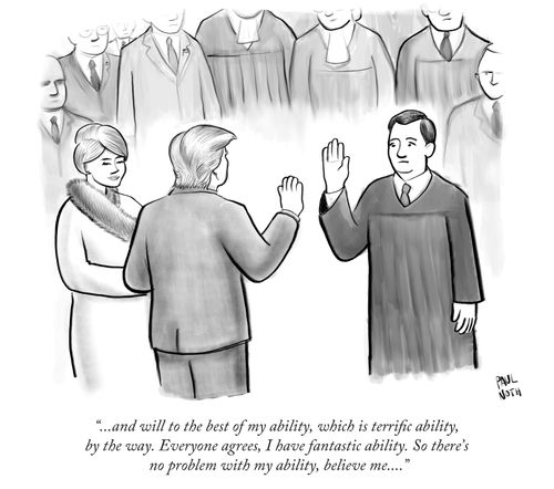 "...and will to the best of my ability, which is terrific ability, by the way. Everyone agrees, I have fantastic ability. So there's no problem with my ability, believe me..."